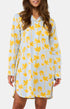 Robe chemise palmier Jaune 1