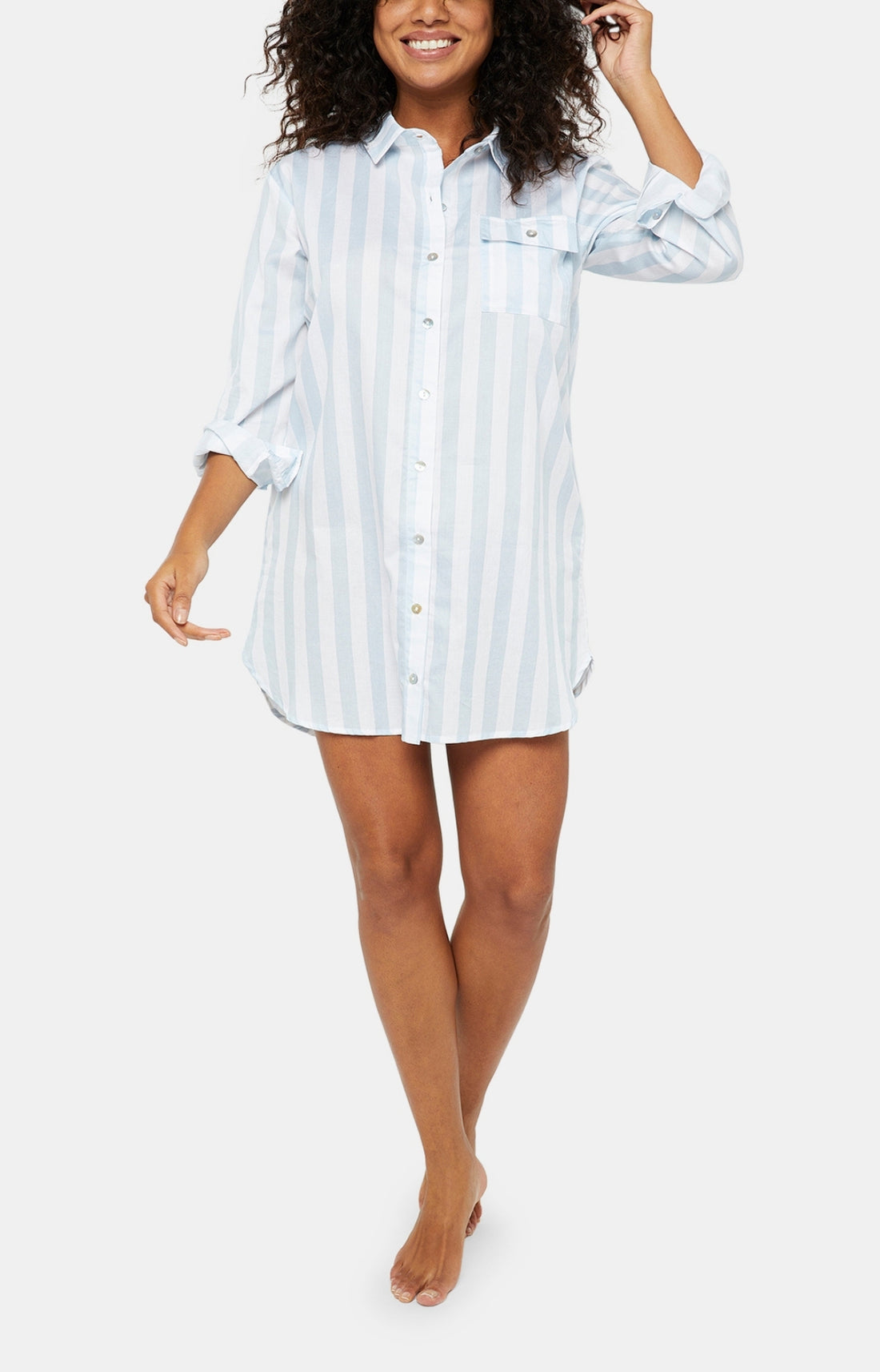 Shirt dress - Tahiti stripe