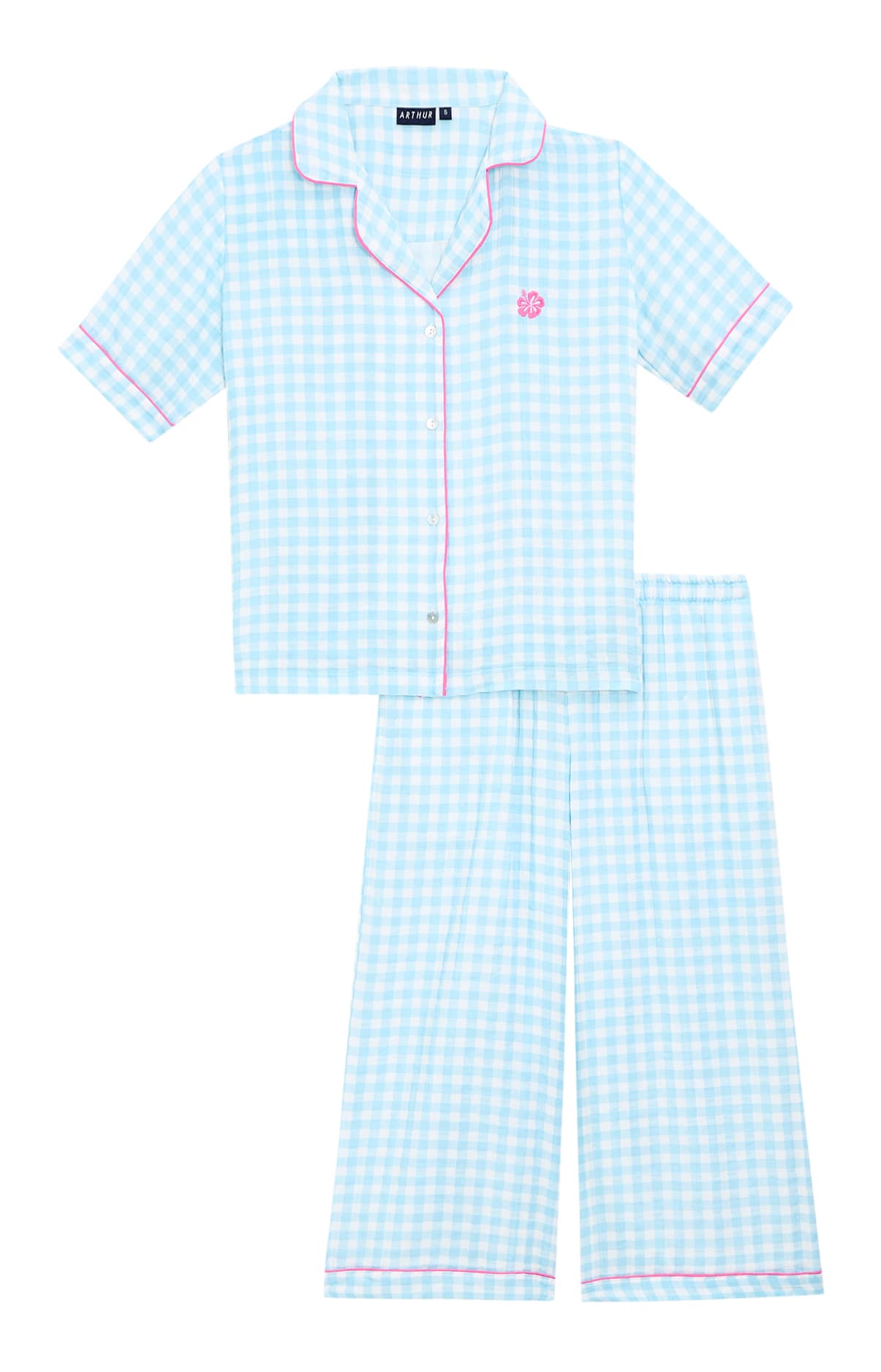 Pyjacorsaire - Vichy turquoise