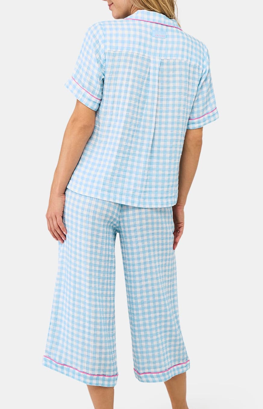 Pyjacorsaire - Vichy turquoise