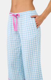 Pyjacorsaire vichy turquoise Lagon 7