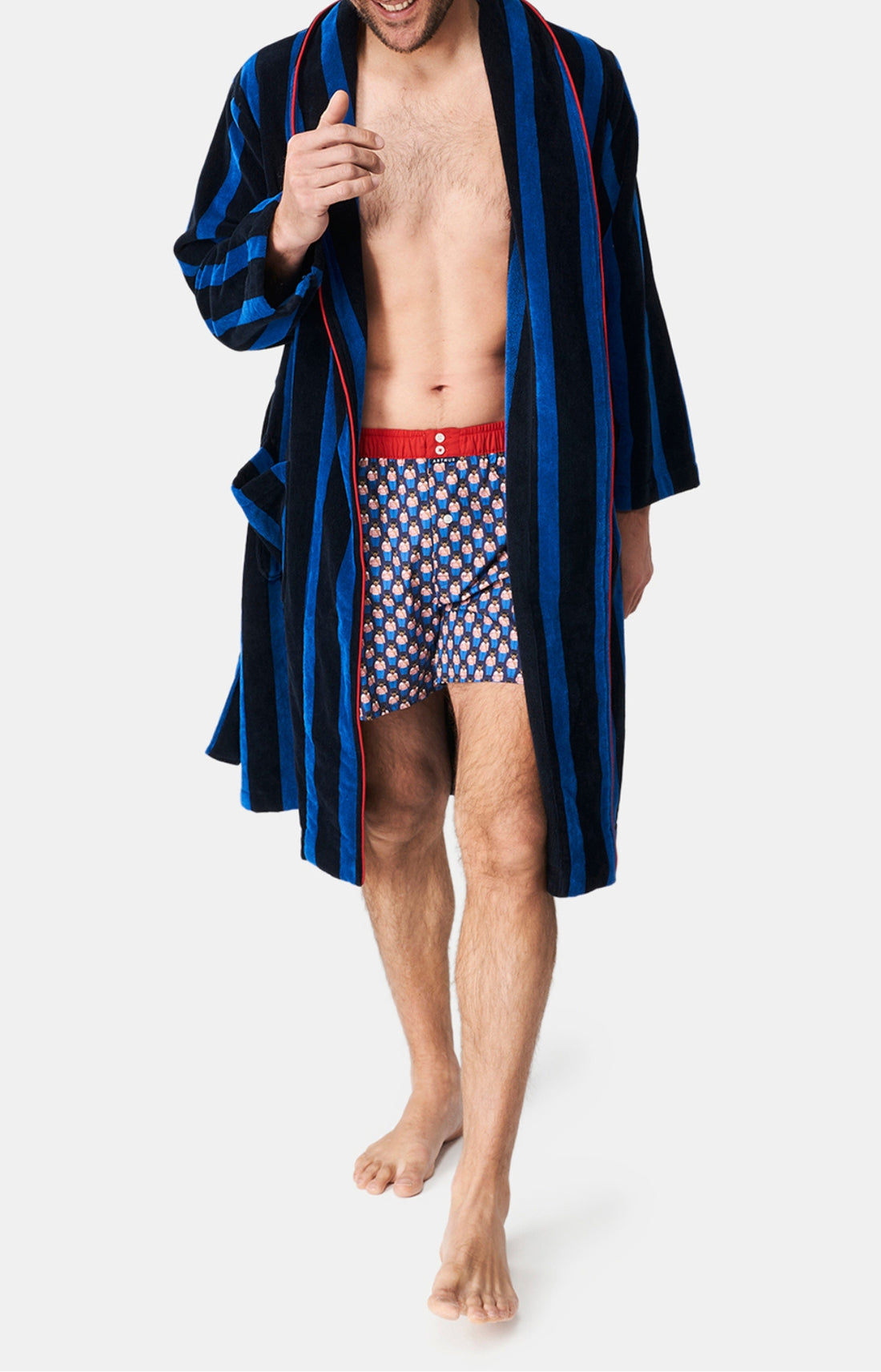 Peignoir Homme Teddy In Paris Marine 1