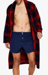 Peignoir Homme en feu a carreau Rouge 1