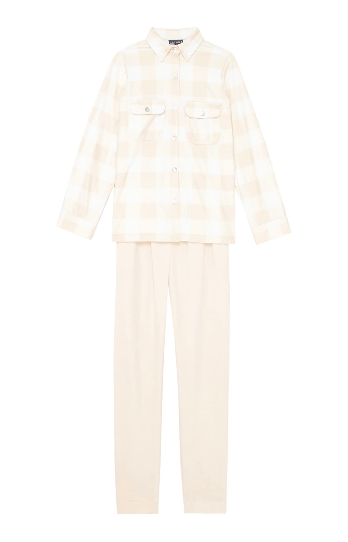 Pyjama long Femme polaire Rose 3