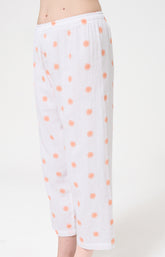 Pyjama Femme Soleil Manches courtes Imprimé soleils oranges 5