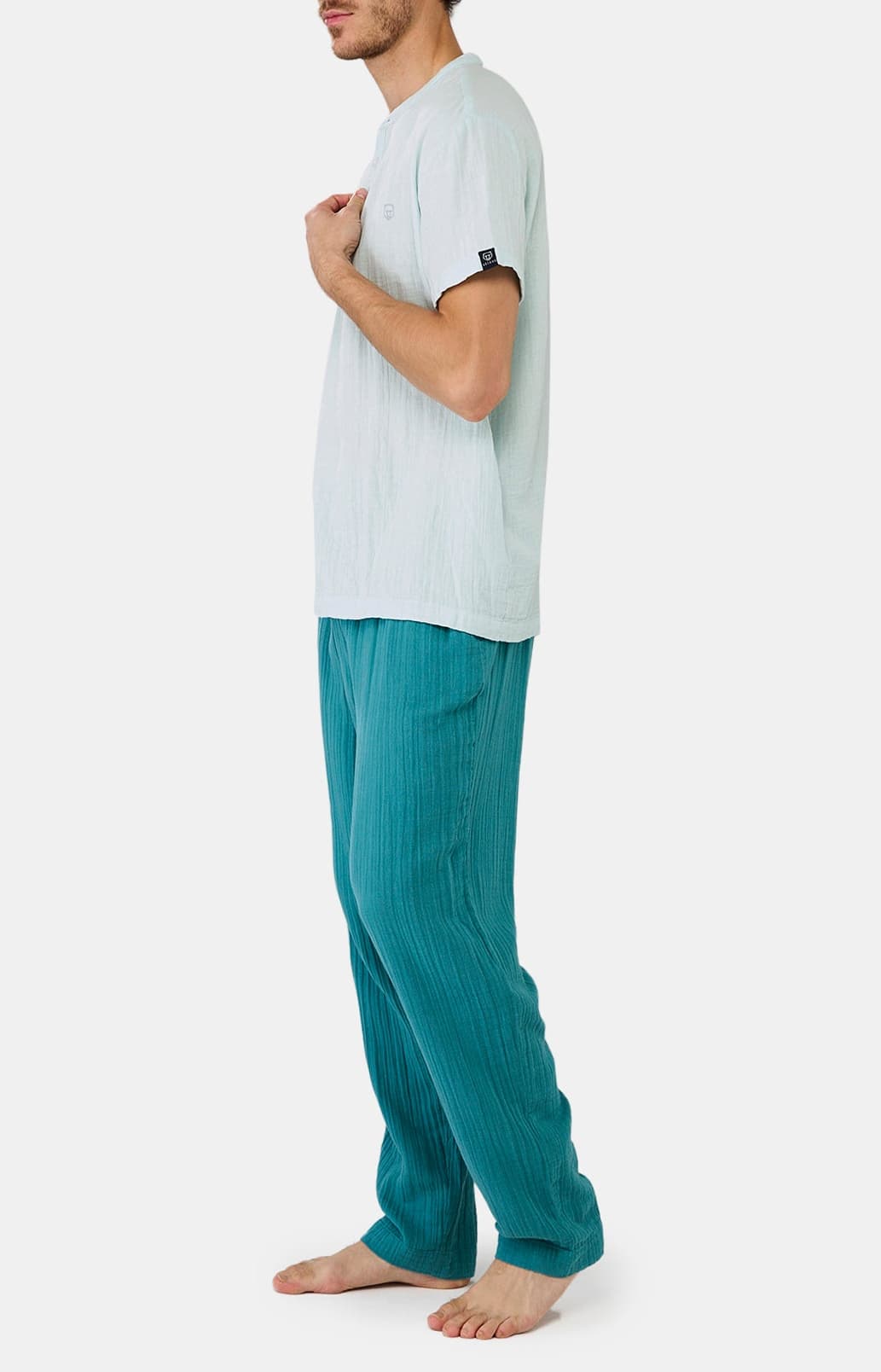 Pyjama Gaze de Coton - Acier 2