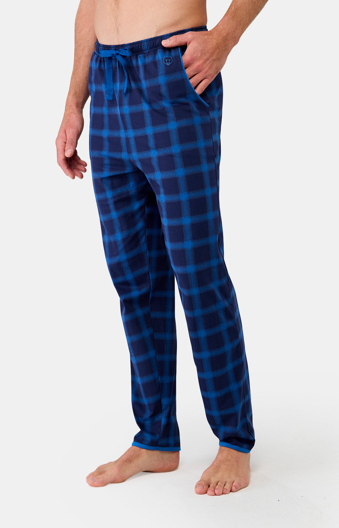 Pantalon Homme Carreaux Marine 2
