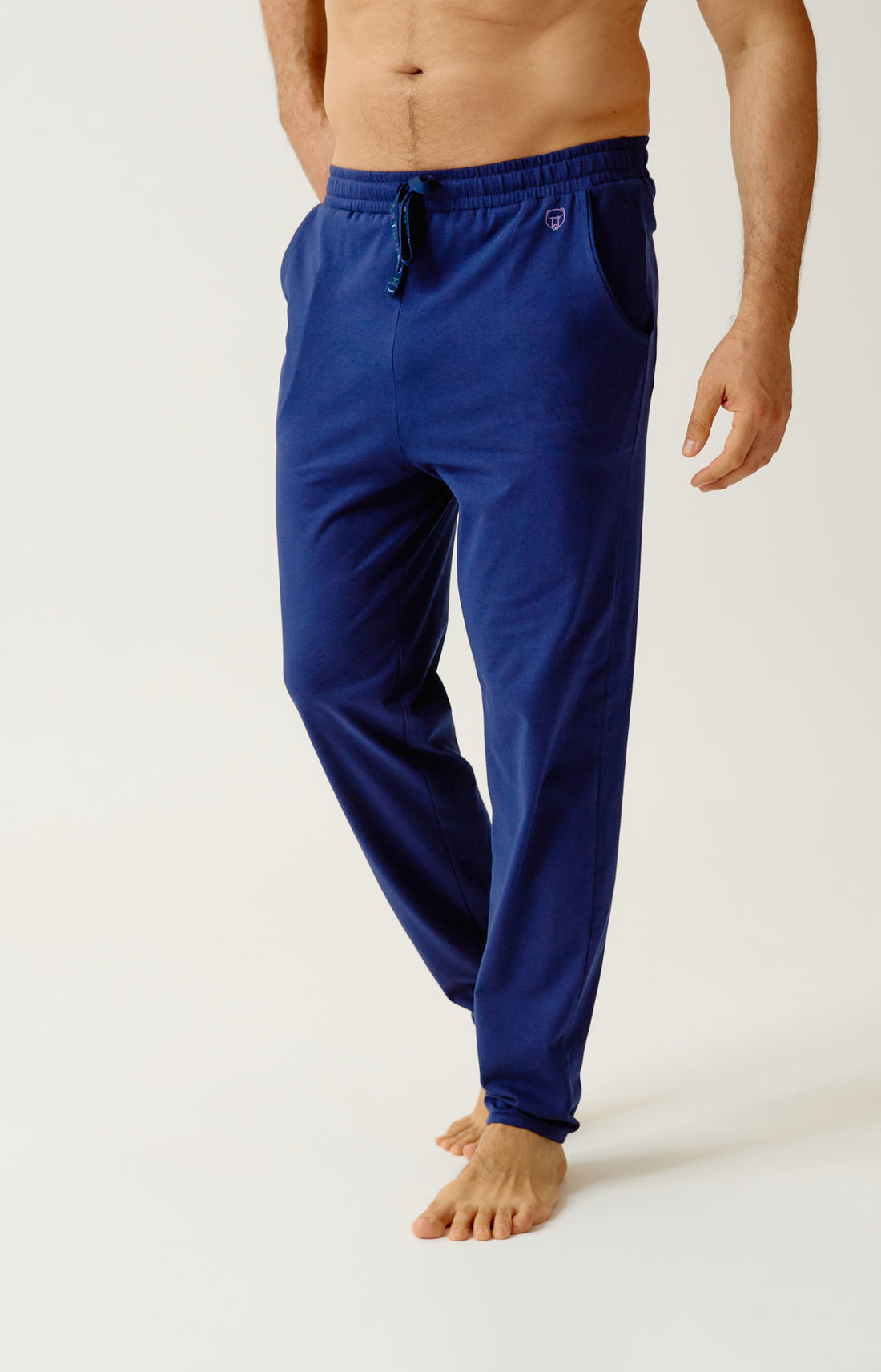 Pantalon en jersey de coton léger - Minuit