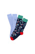 Chaussettes Homme Noël en altitude MARINE 2