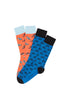 Chaussettes Homme Sport Orange et Marine 1
