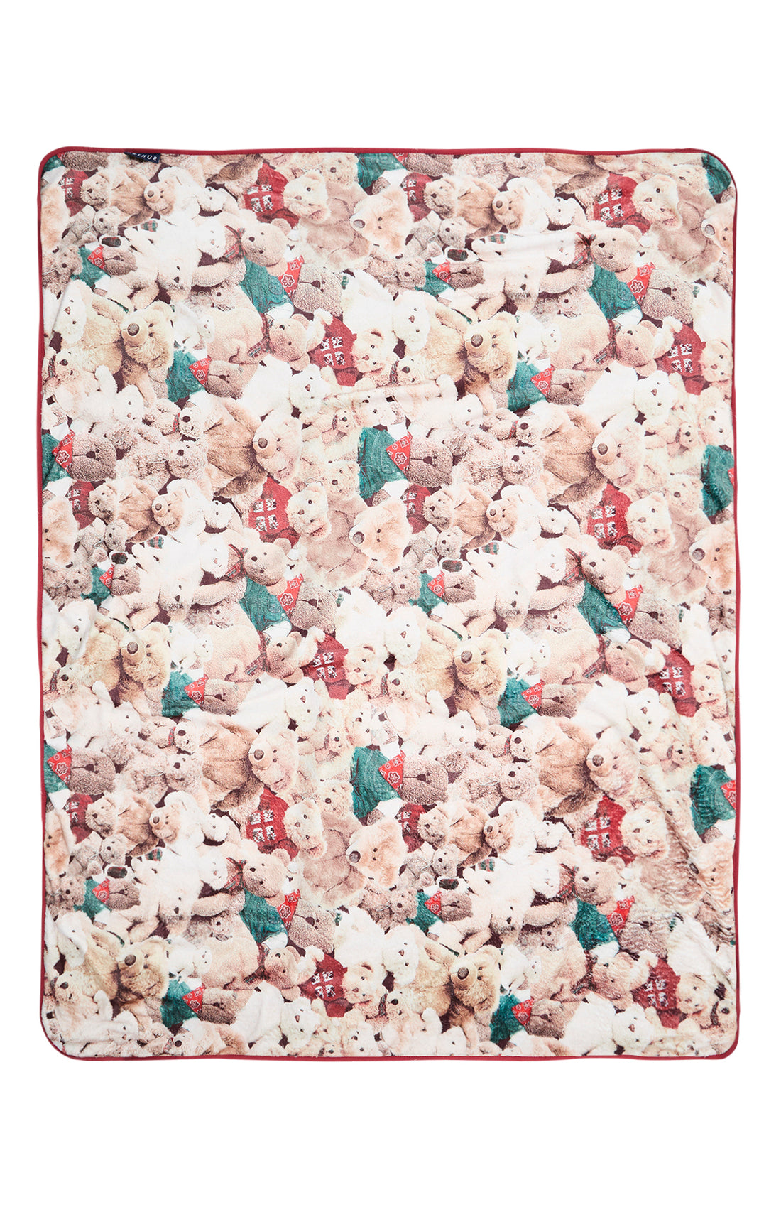 Plaid Accessoire Teddy Beige et Marron 3