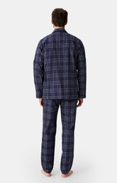 Pyjama long boutonné Homme Lewis Marine 6