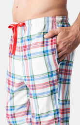 Pyjama long boutonné Femme Logan Blanc et Ivoire 6