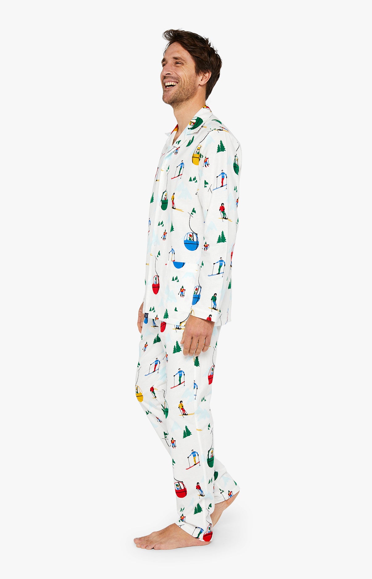 Pyjama 100% coton pour homme - Hiver - chaud, douillet , et