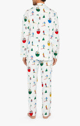 Pyjama boutonné Homme Mont Pyjama Blanc 4