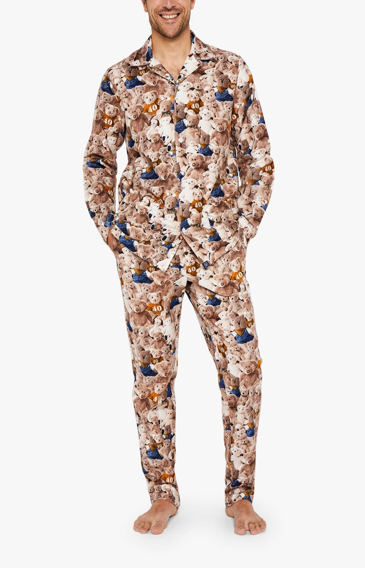 Pyjama boutonné Homme Teddy 40 ans 1