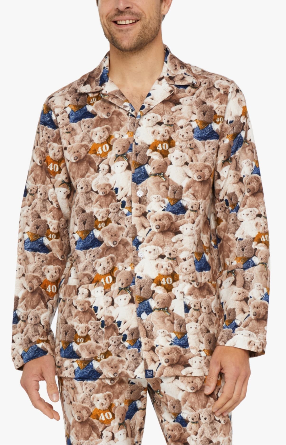 Pyjama boutonné Homme Teddy 40 ans 2
