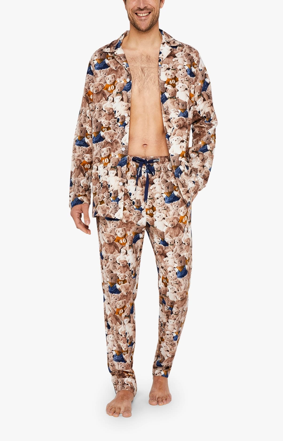 Pyjama boutonné Homme Teddy 40 ans 5