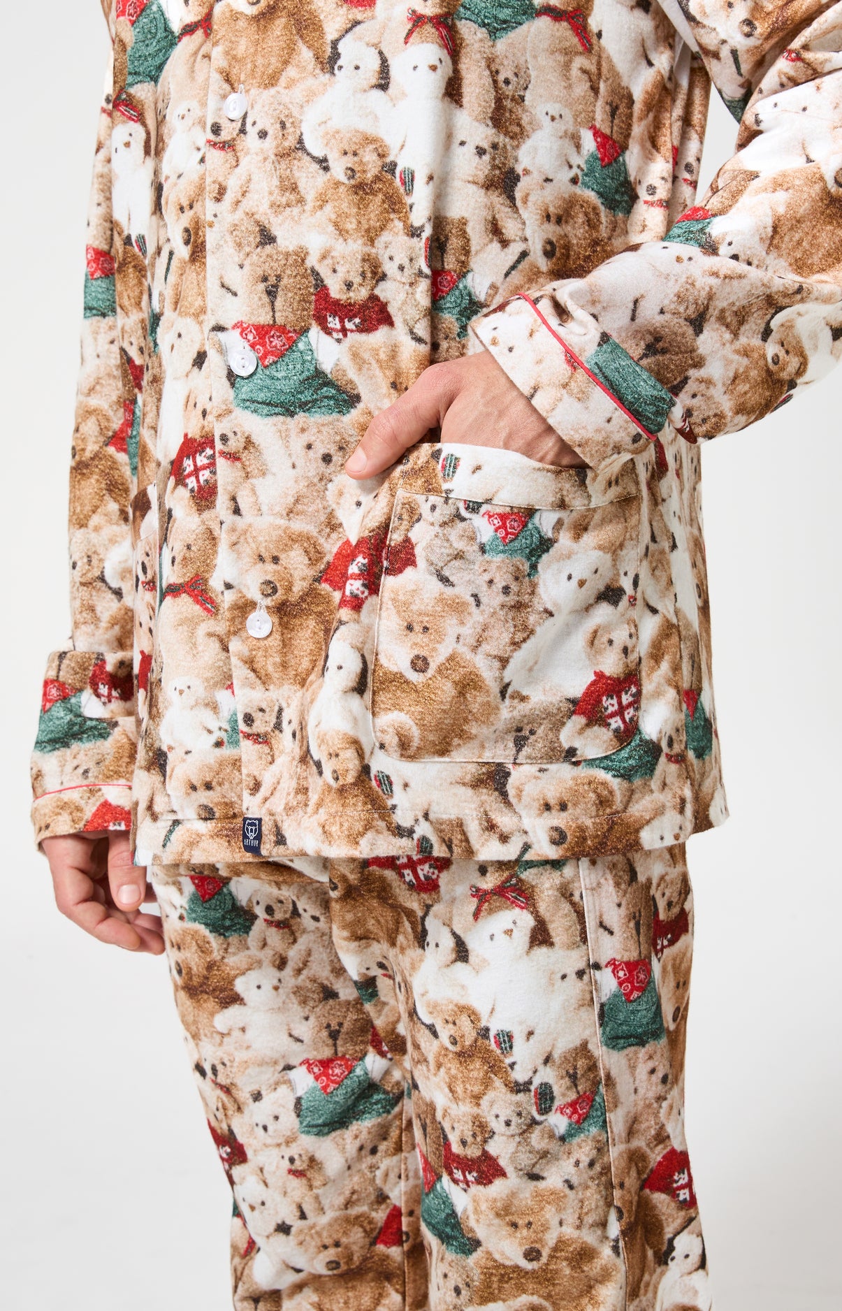 Pyjama chaud homme ours teddy 6