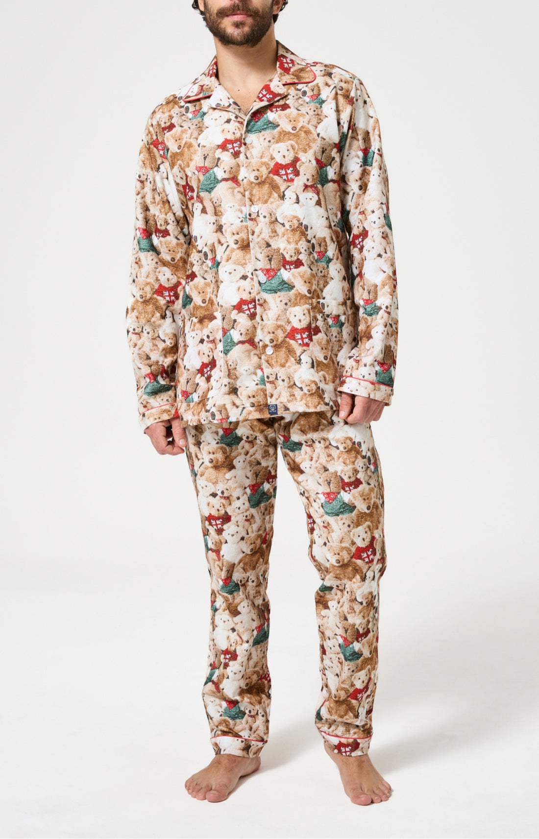 Pyjama chaud homme ours teddy 1
