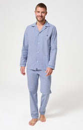 Pyjama Homme Vichy Manches longues Imprimé petits carreaux 1