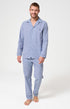 Pyjama Homme Vichy Manches longues Imprimé petits carreaux 1