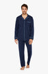 Pyjama long boutonné Homme Tradi Marine 1
