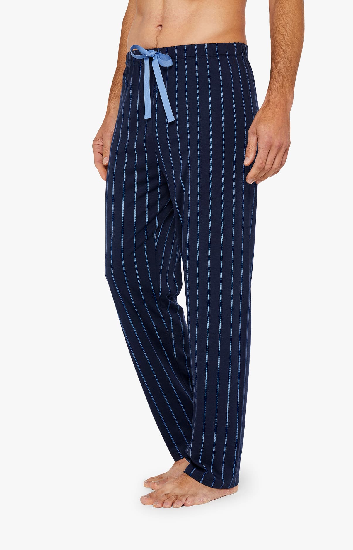 Pyjama long boutonné Homme Tradi Marine 5