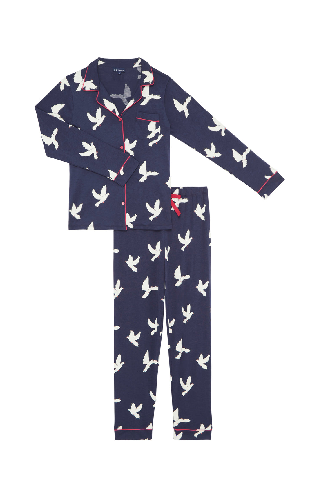 Pyjama boutonné Noir - Tradi