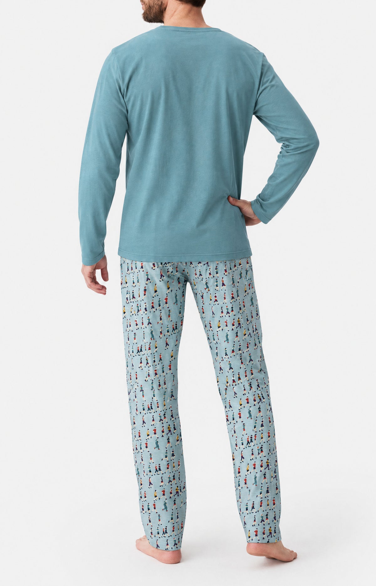 Pyjama en jersey de coton Homme Dormeur de fond ciel 4