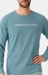 Pyjama en jersey de coton Homme Dormeur de fond ciel 2