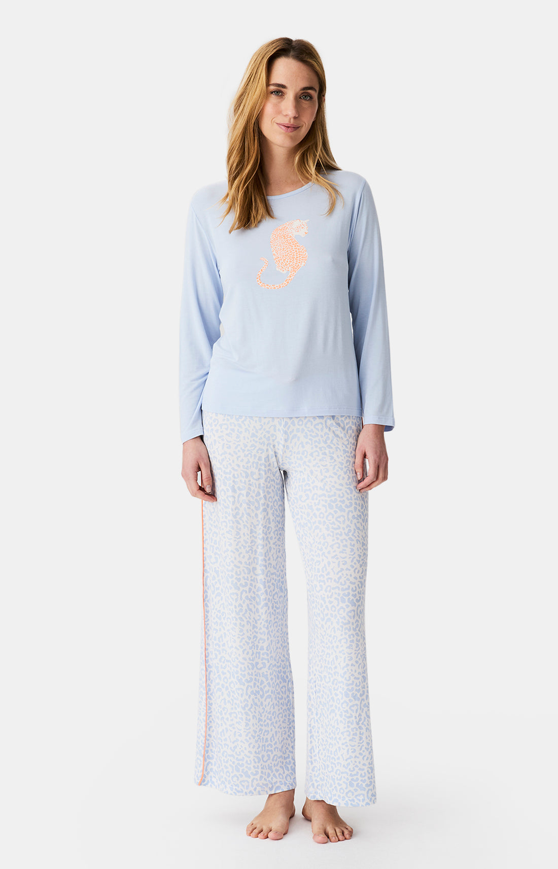 Pyjamas Femme Félina BLEU 1