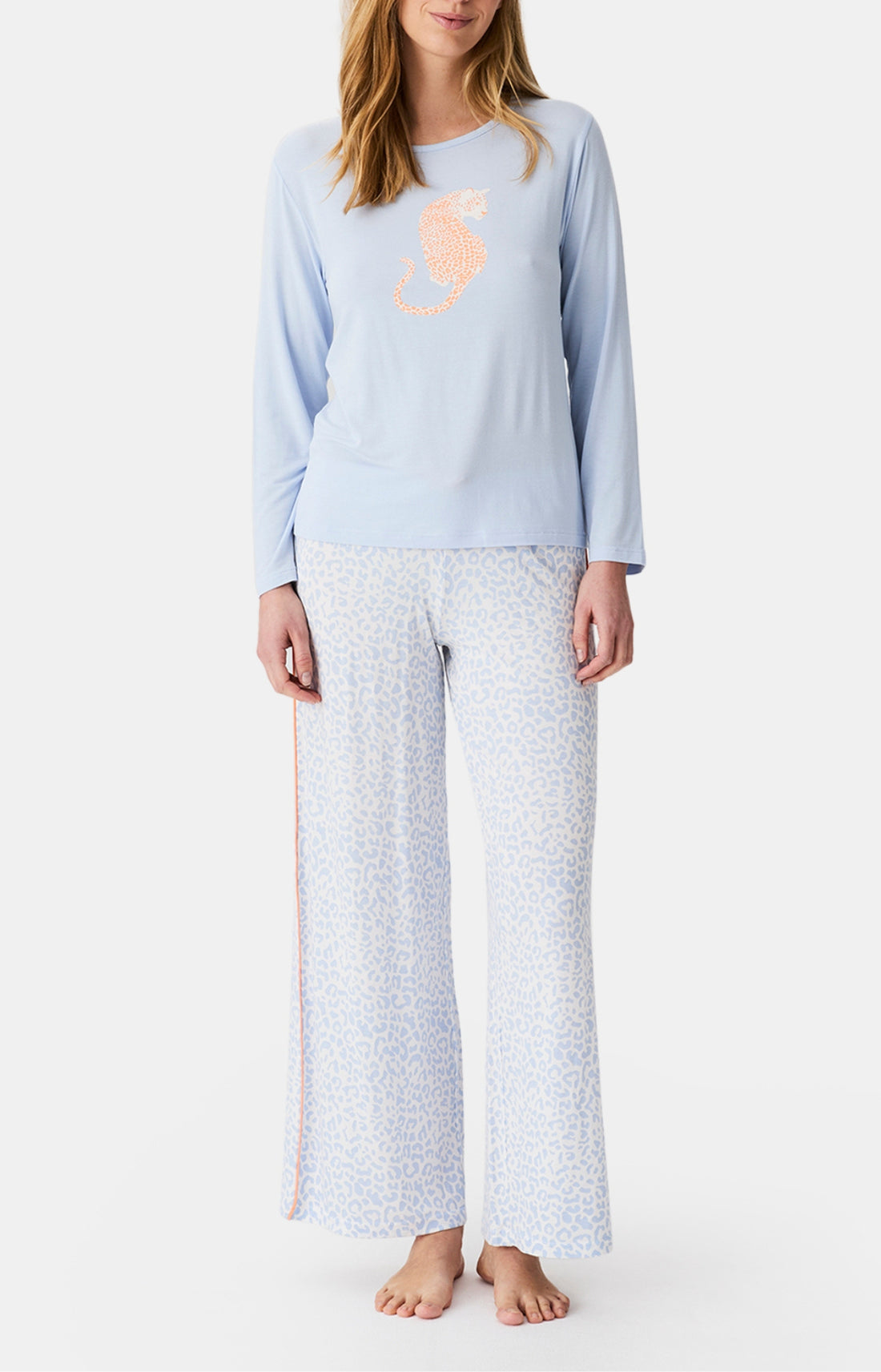Pyjamas Femme Félina BLEU 1