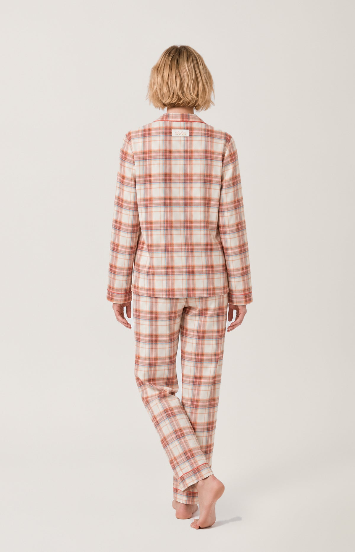 Pyjama boutonné en flanelle de coton - Alix