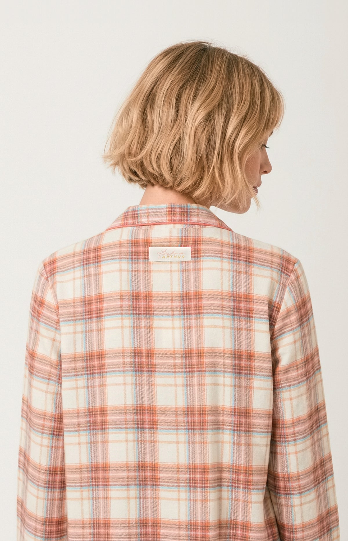 Pyjama boutonné en flanelle de coton - Alix