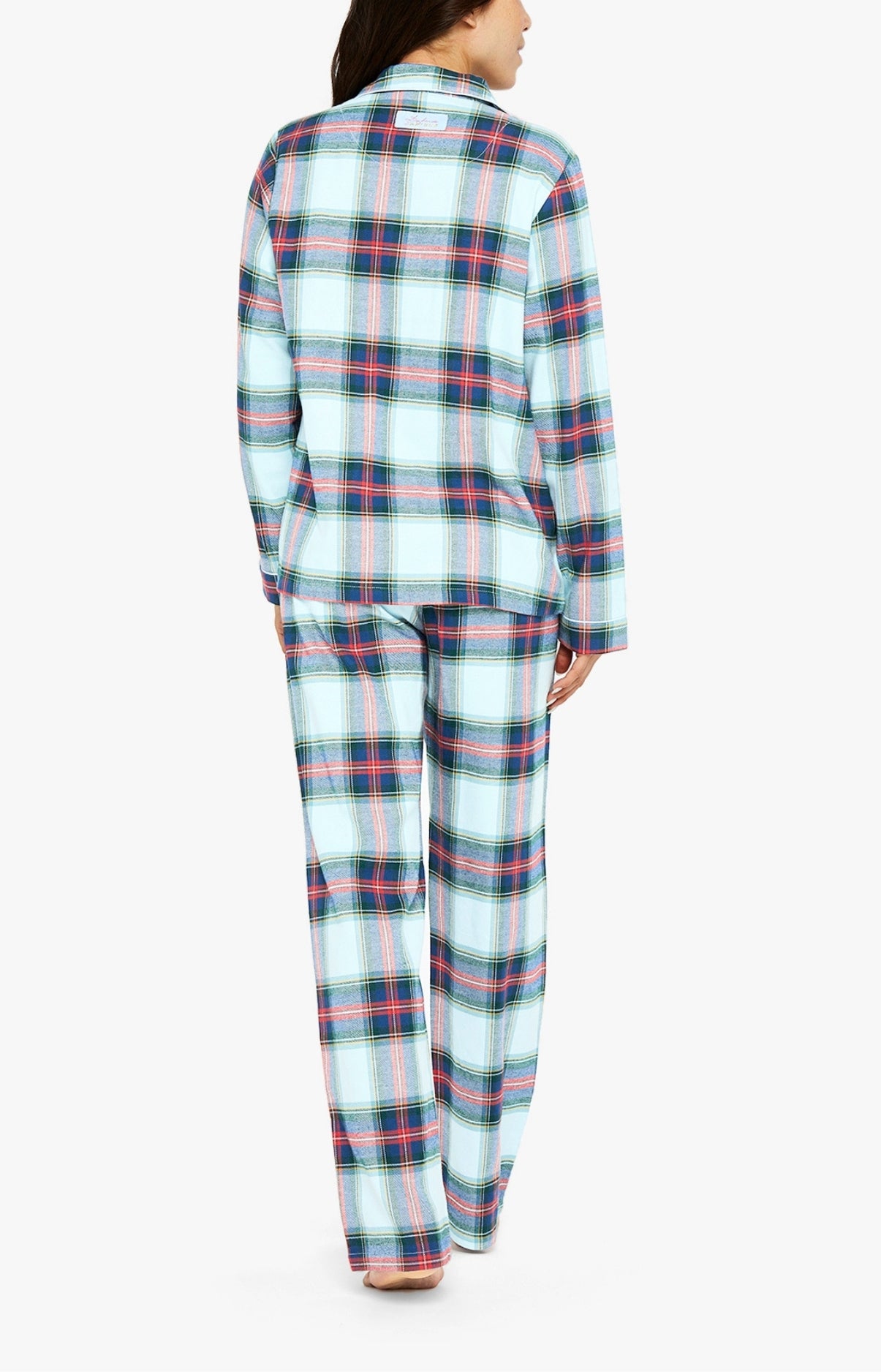 Pyjama long boutonné Femme Logan Glace Bleu 3