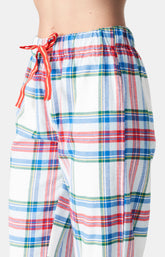 Pyjama long boutonné Femme Logan Blanc et Ivoire 6