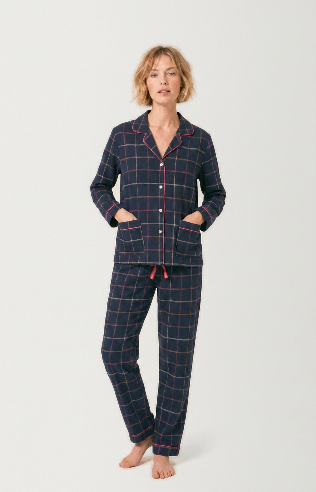 Pyjama boutonné en flanelle de coton - Windy