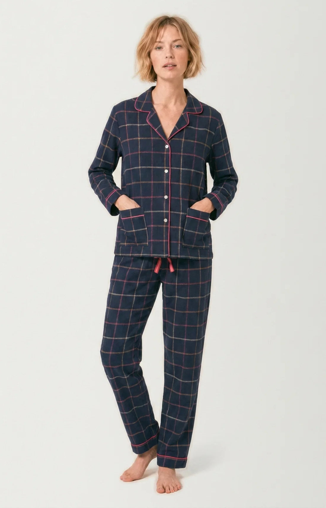 Pyjama boutonné en flanelle de coton - Windy