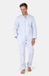 Pyjama long boutonné Homme Tradi Bleu 1