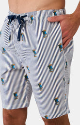 Pyjama court Boutonné Randormeur - Marine 2