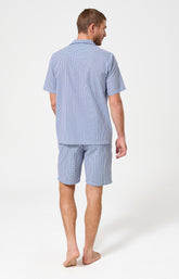 Pyjama Homme Vichy Manches courtes Imprimé petits carreaux 5