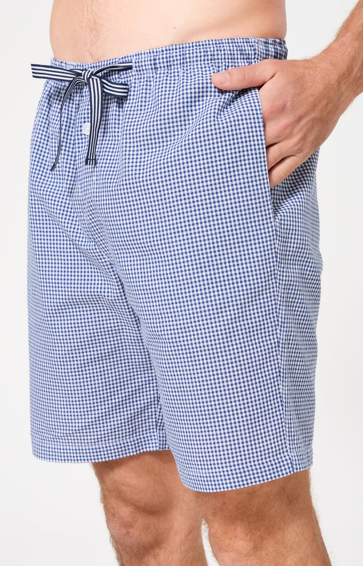 Pyjama Homme Vichy Manches courtes Imprimé petits carreaux 6