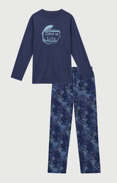 Pyjama en jersey de coton épais Homme Dans la lune nuit 3