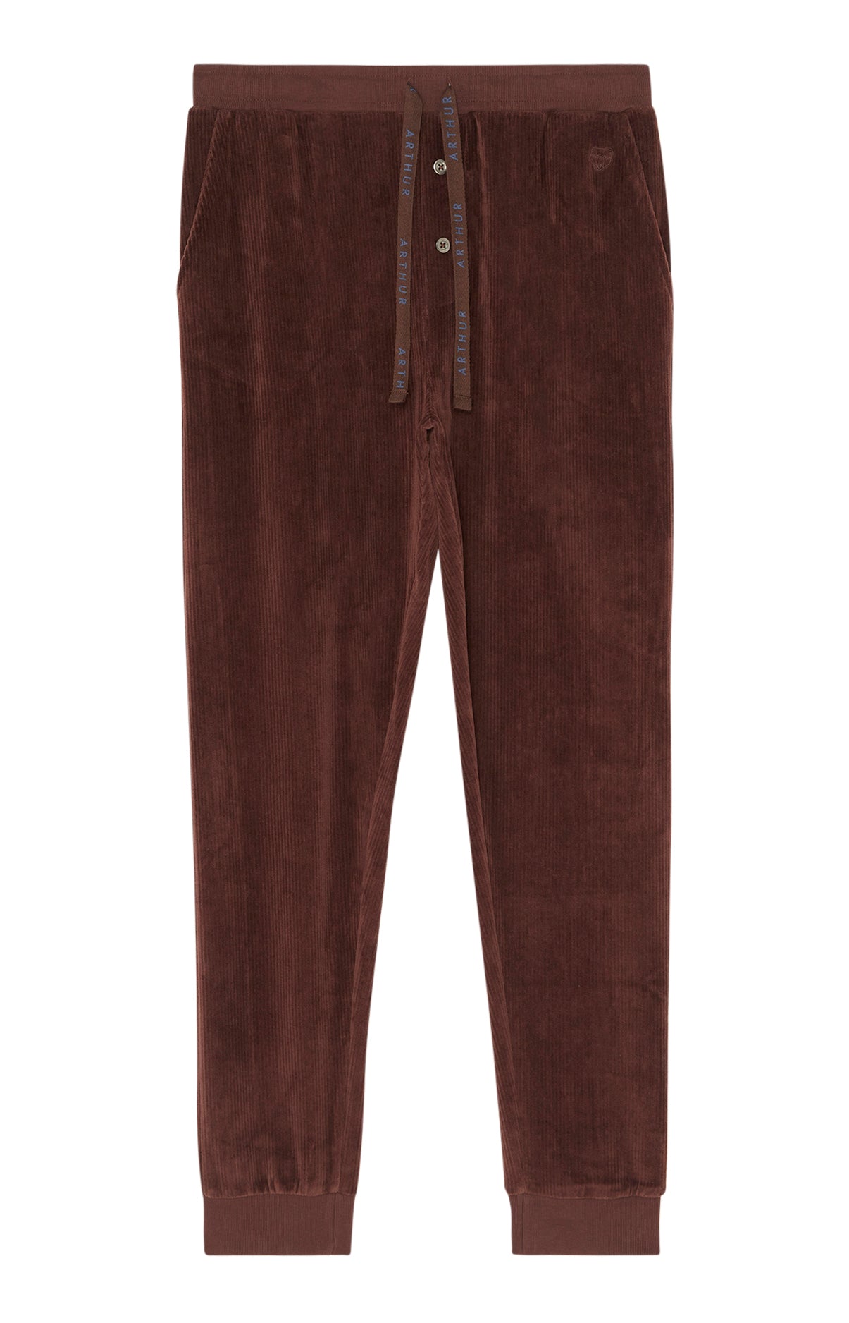 Pantalon Homme Velvet cotelé Beige et Marron 3