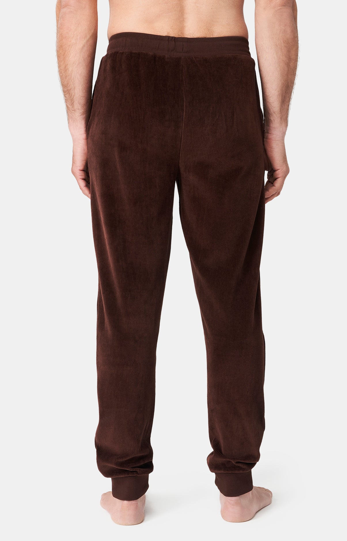 Pantalon Homme Velvet cotelé Beige et Marron 5