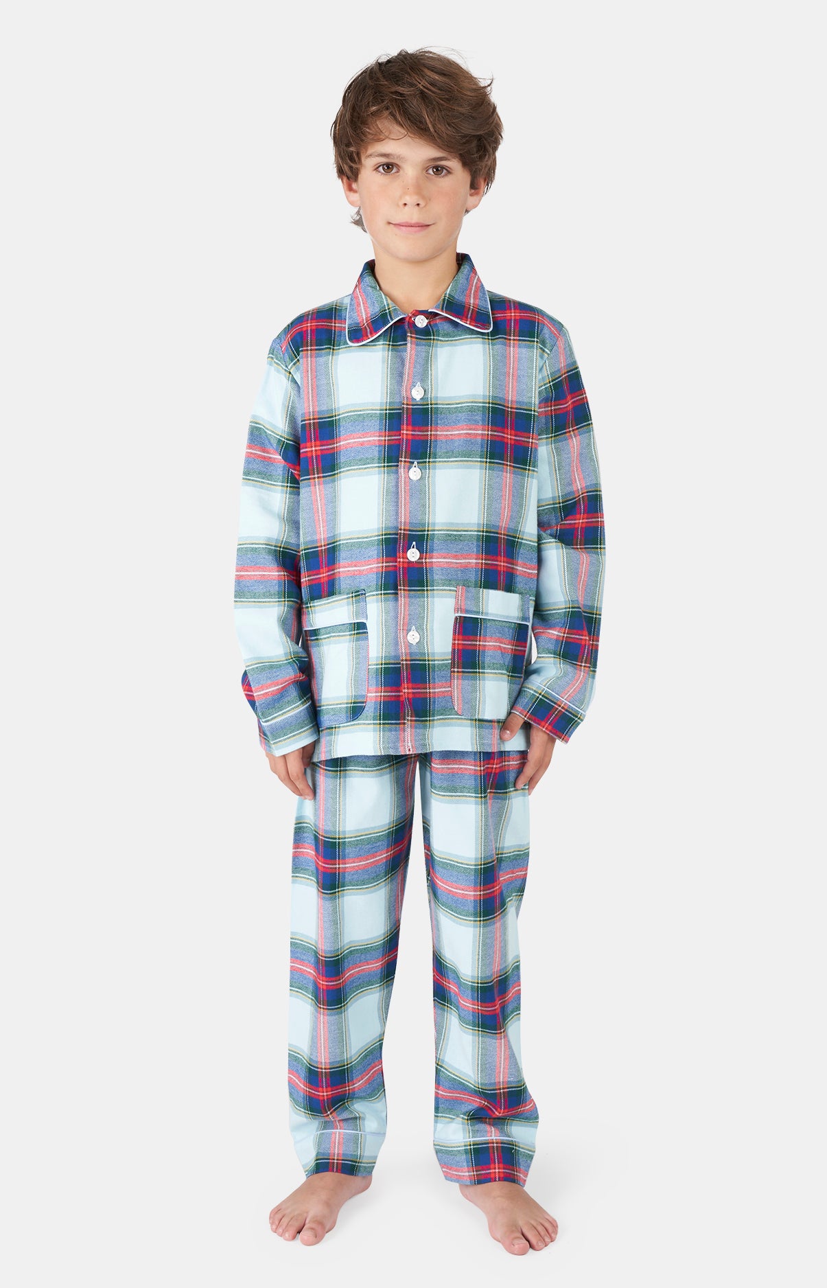 Child Buttoned pajamas - Logan Ice