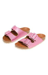 Sandales cuir Rose 1