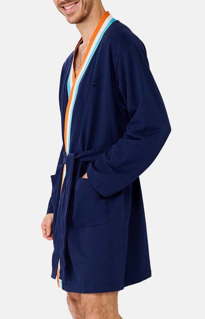 Robe de chambre Homme Marine 2