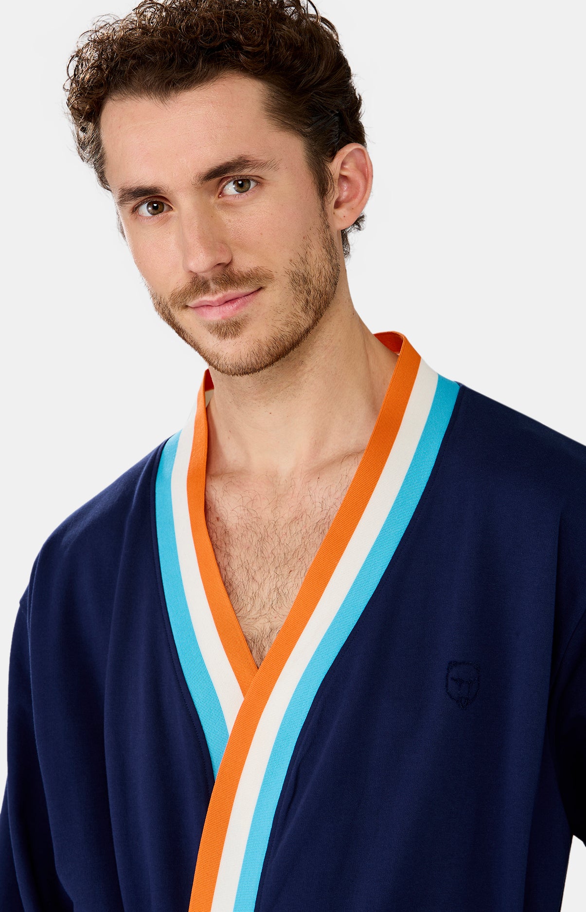 Robe de chambre Homme Marine 4